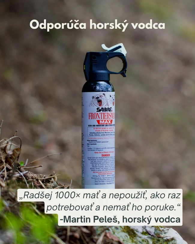 Sprej na medvede SABRE + puzdro