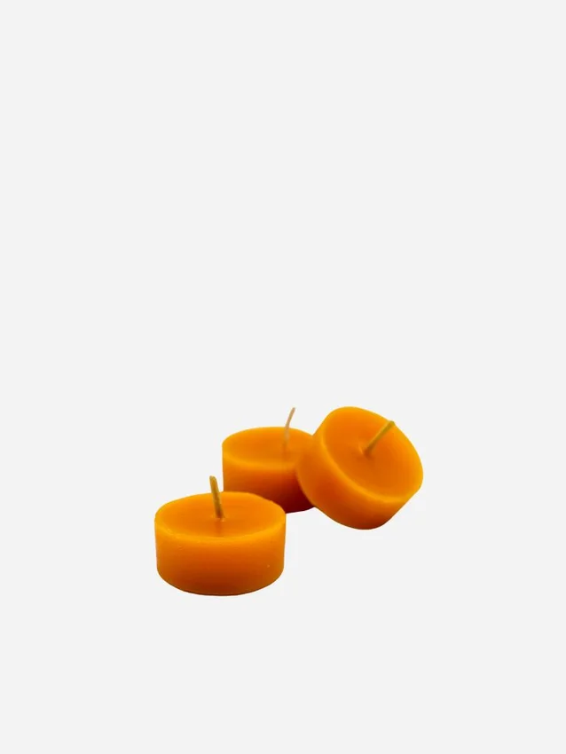 Bezobalové čajové sviečky - 12ks