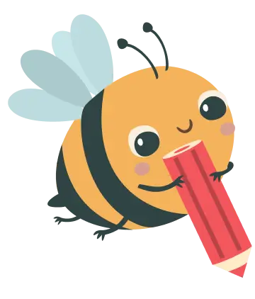 Včielka s perom